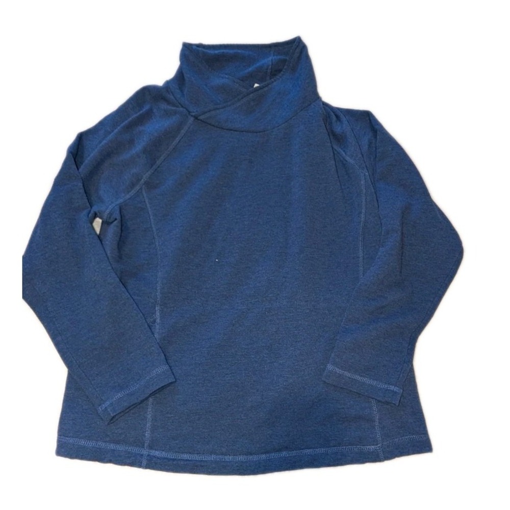 LL Bean Womens Large Blue Turtleneck Cozy